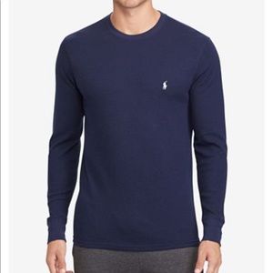 Men’s Polo waffle knit thermal